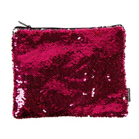 Pink/Silver Flip Sequins Pouch - Picture 1 of 2